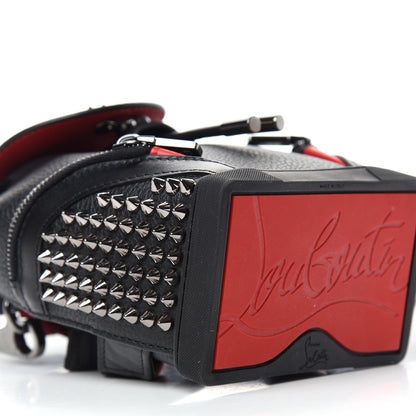 Christian Louboutin Calfskin Spiked Mini Explorafunk Keyring Bag Black 7 of 9