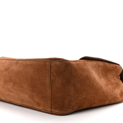 Chanel Suede Calfskin Souplissimo Maxi Flap Camel 20 of 21