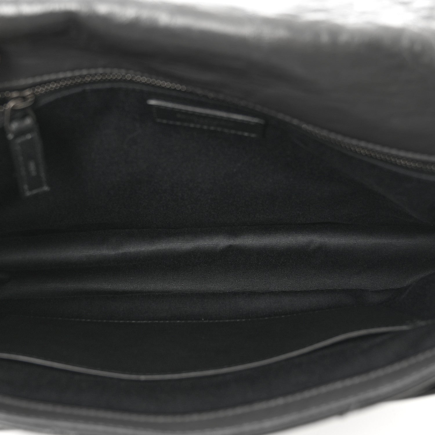 Saint Laurent Crinkled Calfskin Matelasse Monogram Large Niki Chain Satchel Fog 6 of 10