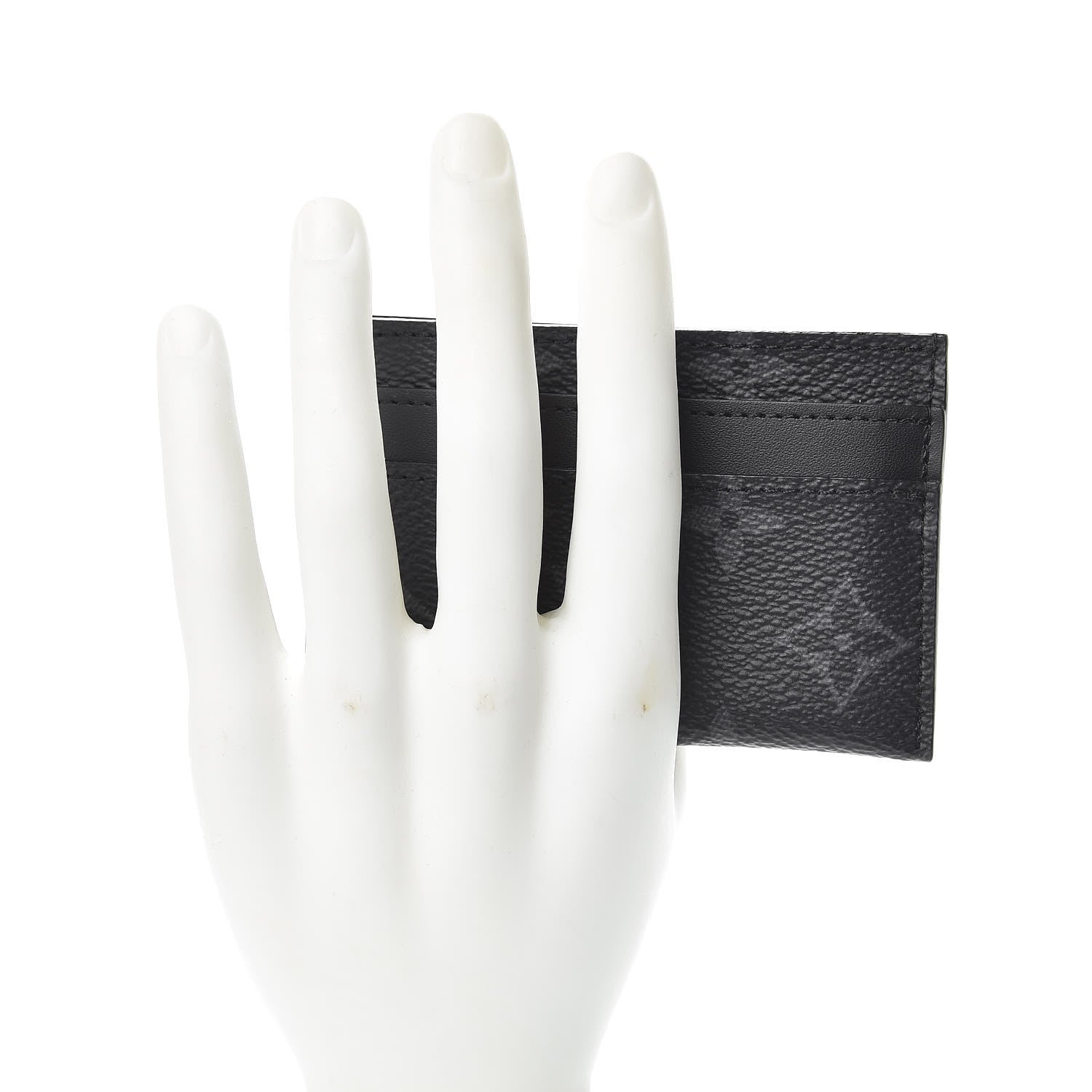 Louis Vuitton Monogram Eclipse Porte-Cartes Double Card Holder 2 of 7