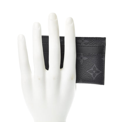 Louis Vuitton Monogram Eclipse Porte-Cartes Double Card Holder 2 of 7
