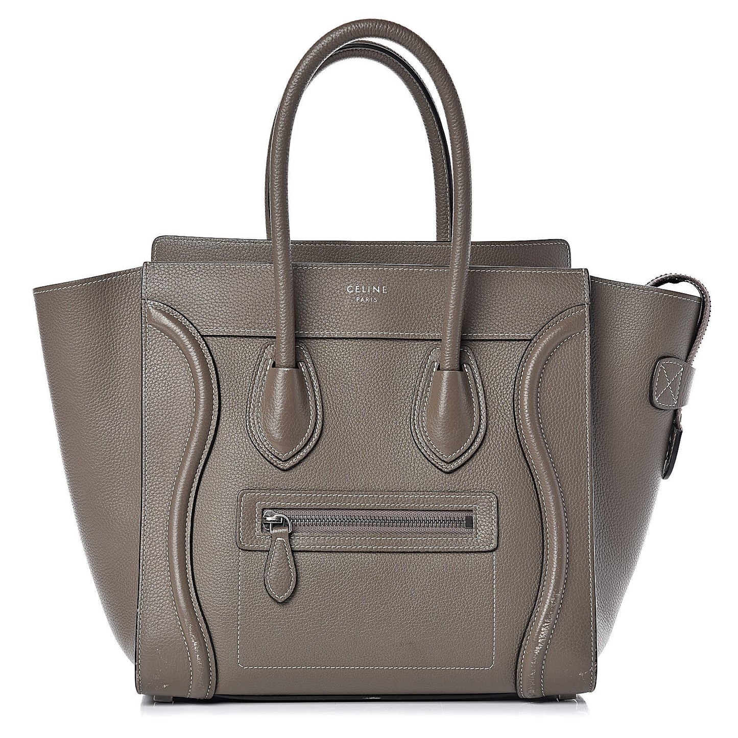 Drummed Calfskin Micro Luggage Souris