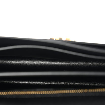 Saint Laurent Grain De Poudre Monogram Cassandra Clasp Bag Black 5 of 11