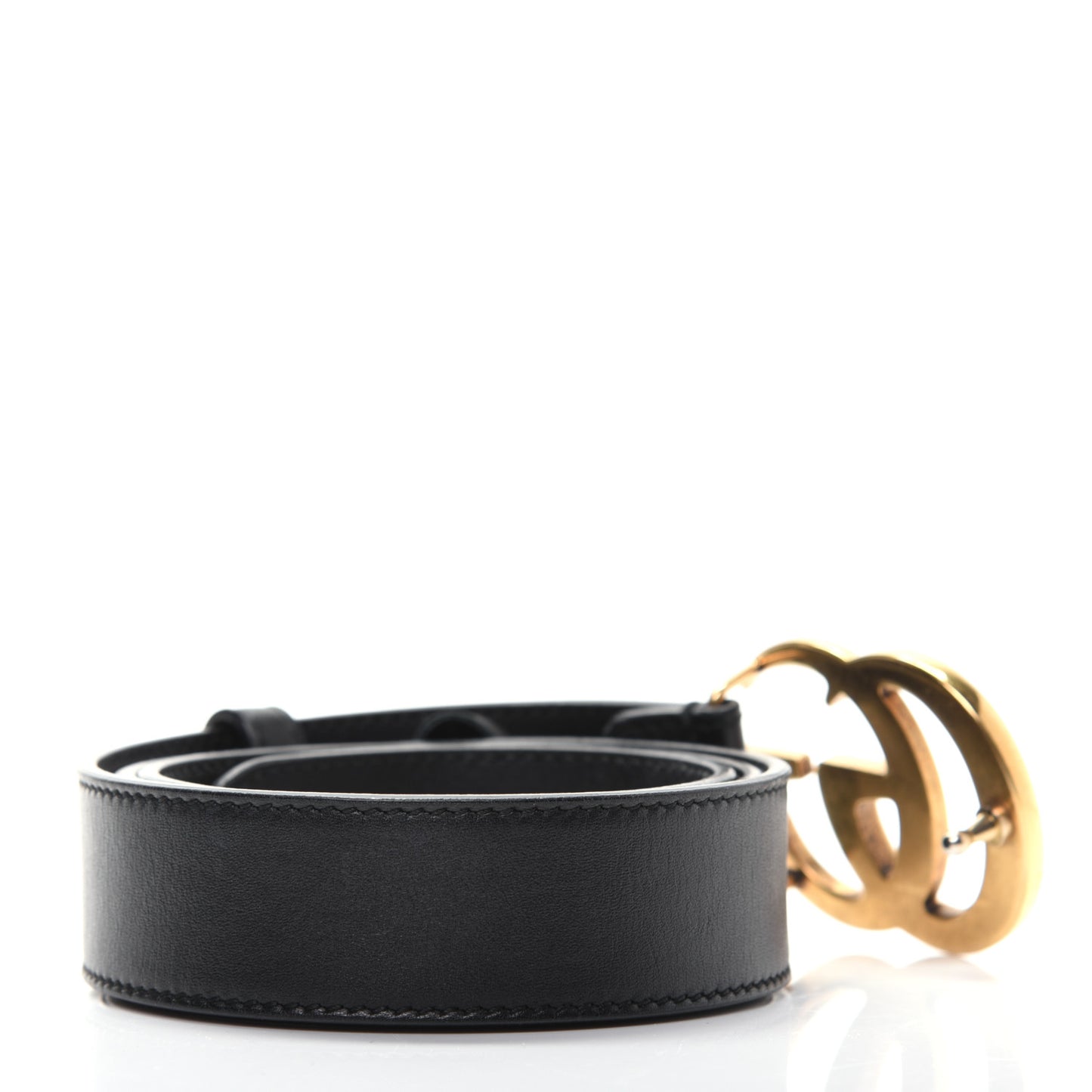 Calfskin Double G 30mm Belt 80 32 Black