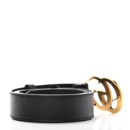 Gucci Calfskin Double G 30mm Belt 80 32 Black 2 of 9