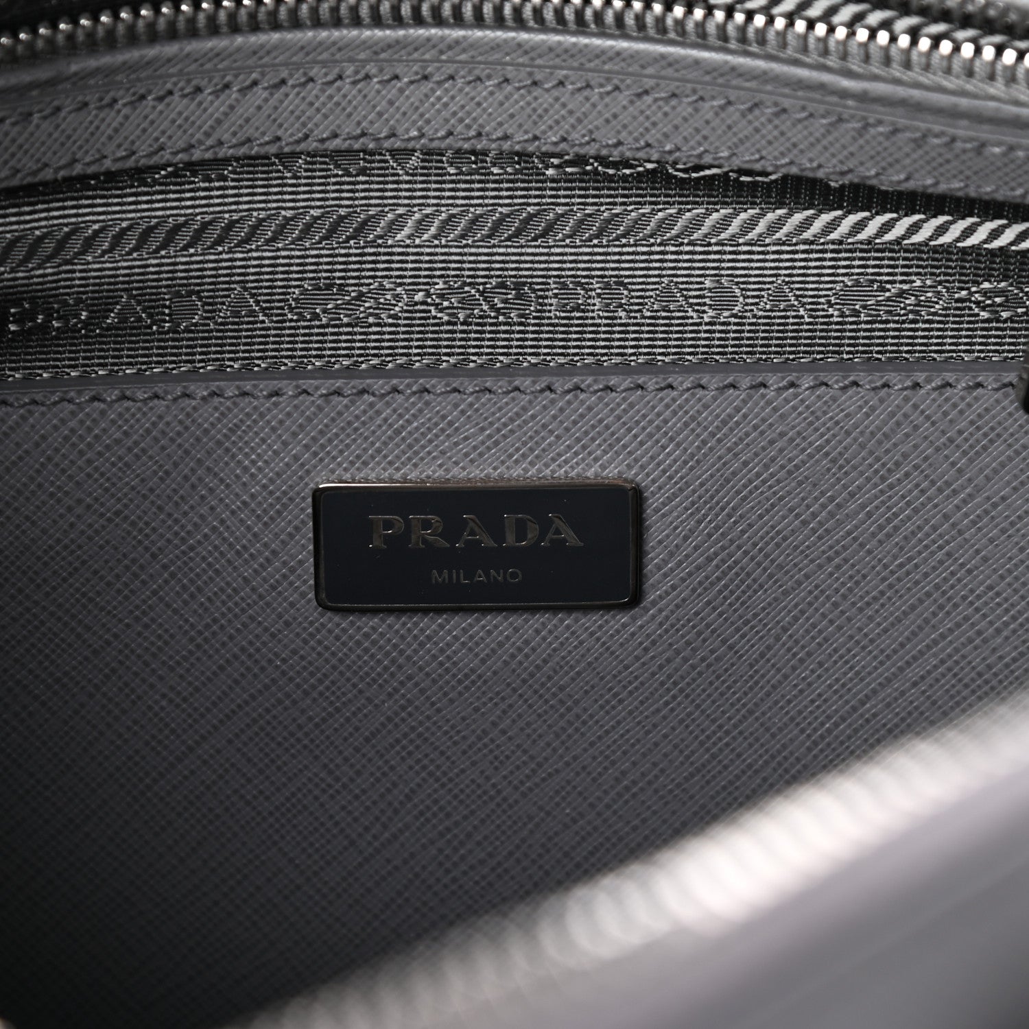 Prada Saffiano Vernice Medium Promenade Tote Marmo 6 of 9