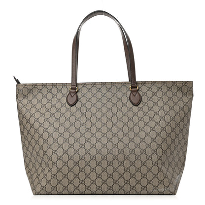 Gucci GG Supreme Monogram Medium Ophidia Shopping Tote Ebony 1 of 11