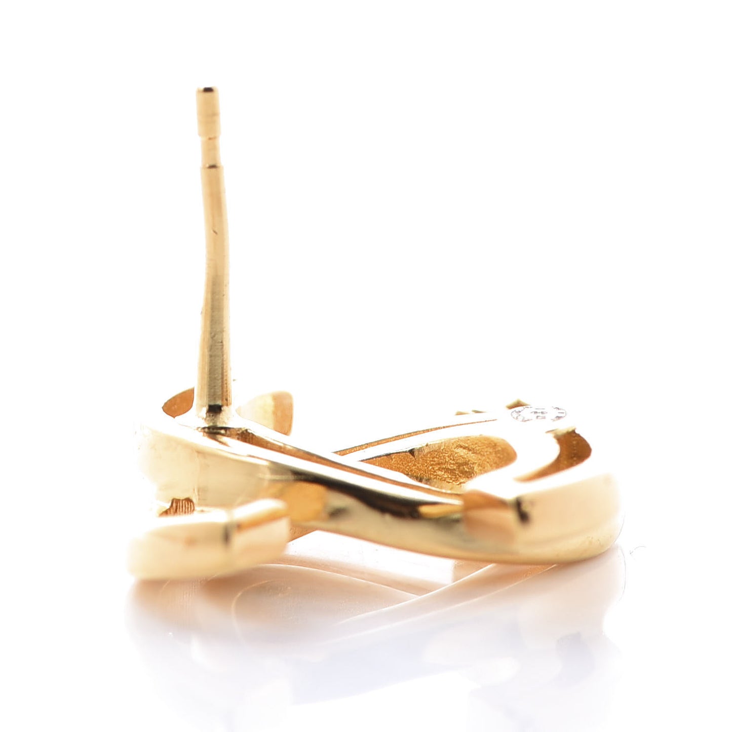 Metal Obazine CC Earrings Gold