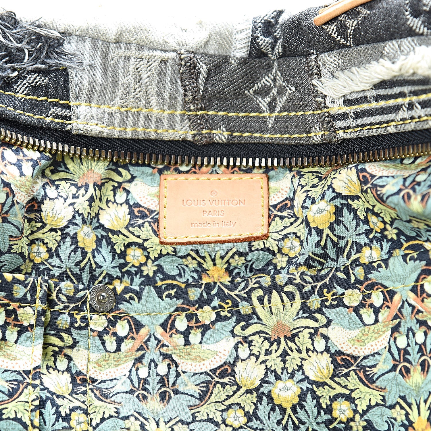 Louis Vuitton Denim Patchwork Bowly Black 6 of 10