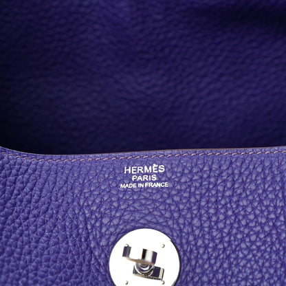 Hermes Taurillon Clemence Lindy 30 Iris 6 of 9
