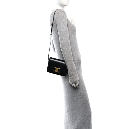 Celine Shiny Calfskin Teen Triomphe Black 2 of 13