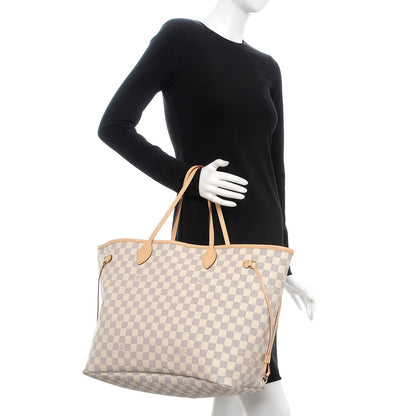 Louis Vuitton Damier Azur Neo Neverfull GM Rose Ballerine 2 of 9