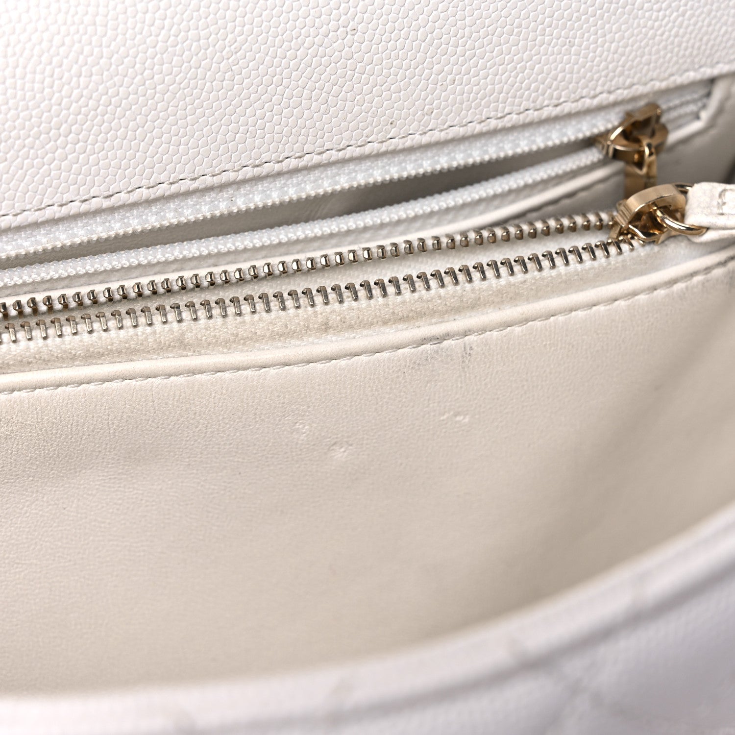 Chanel Caviar Quilted Small Coco Handle Flap White 12 of 20