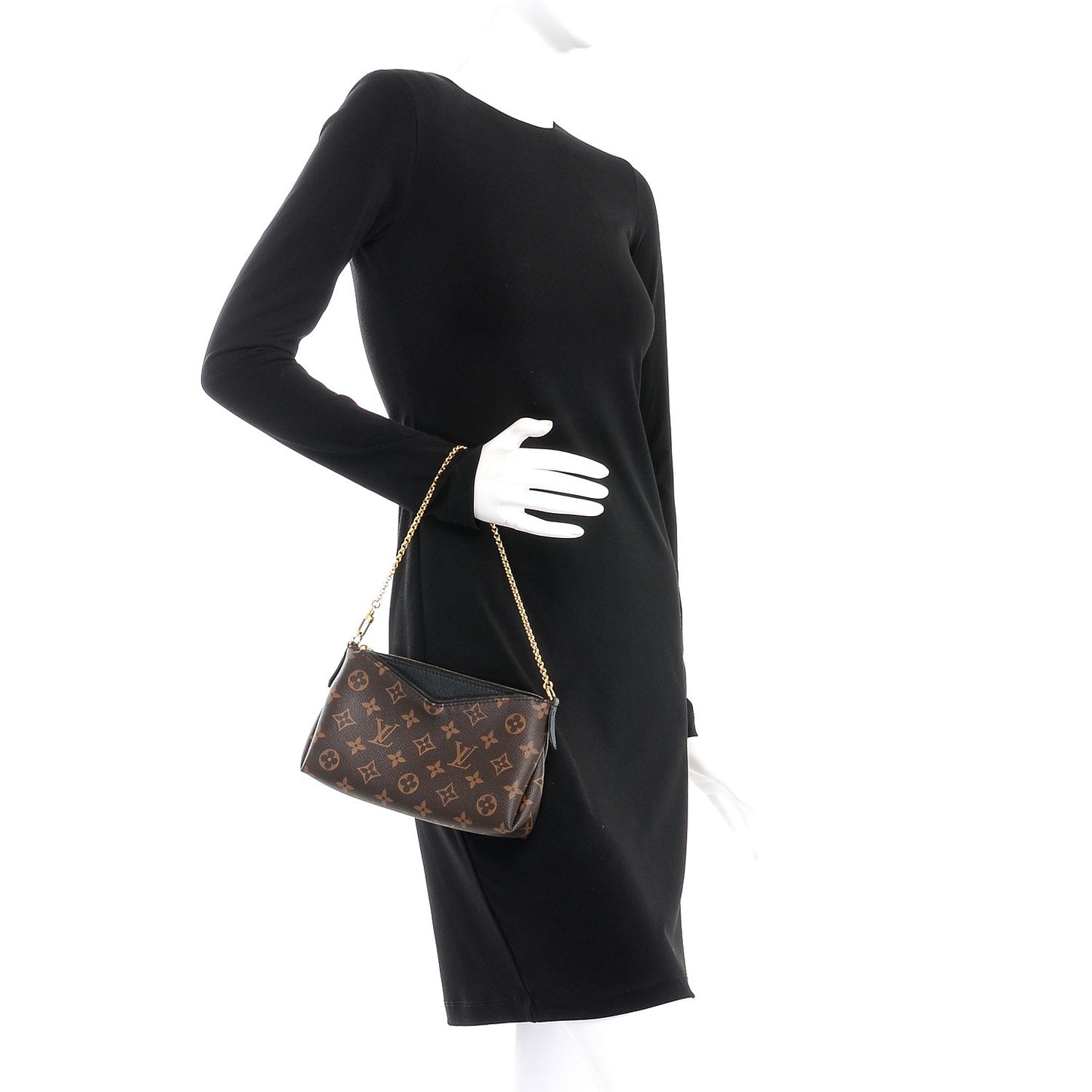Monogram Pallas Clutch Black