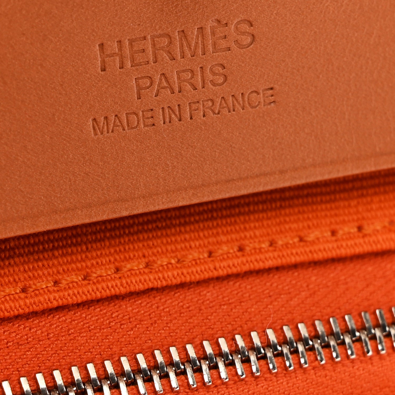 Hermes Vache Hunter Toile Herbag Zip 31 PM Orange 7 of 12