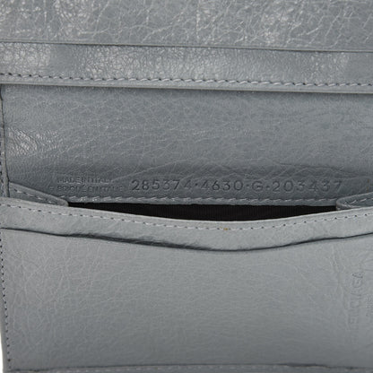Balenciaga Agneau Giant 12 Silver Hardware Card Case Bleu Opaline 7 of 9
