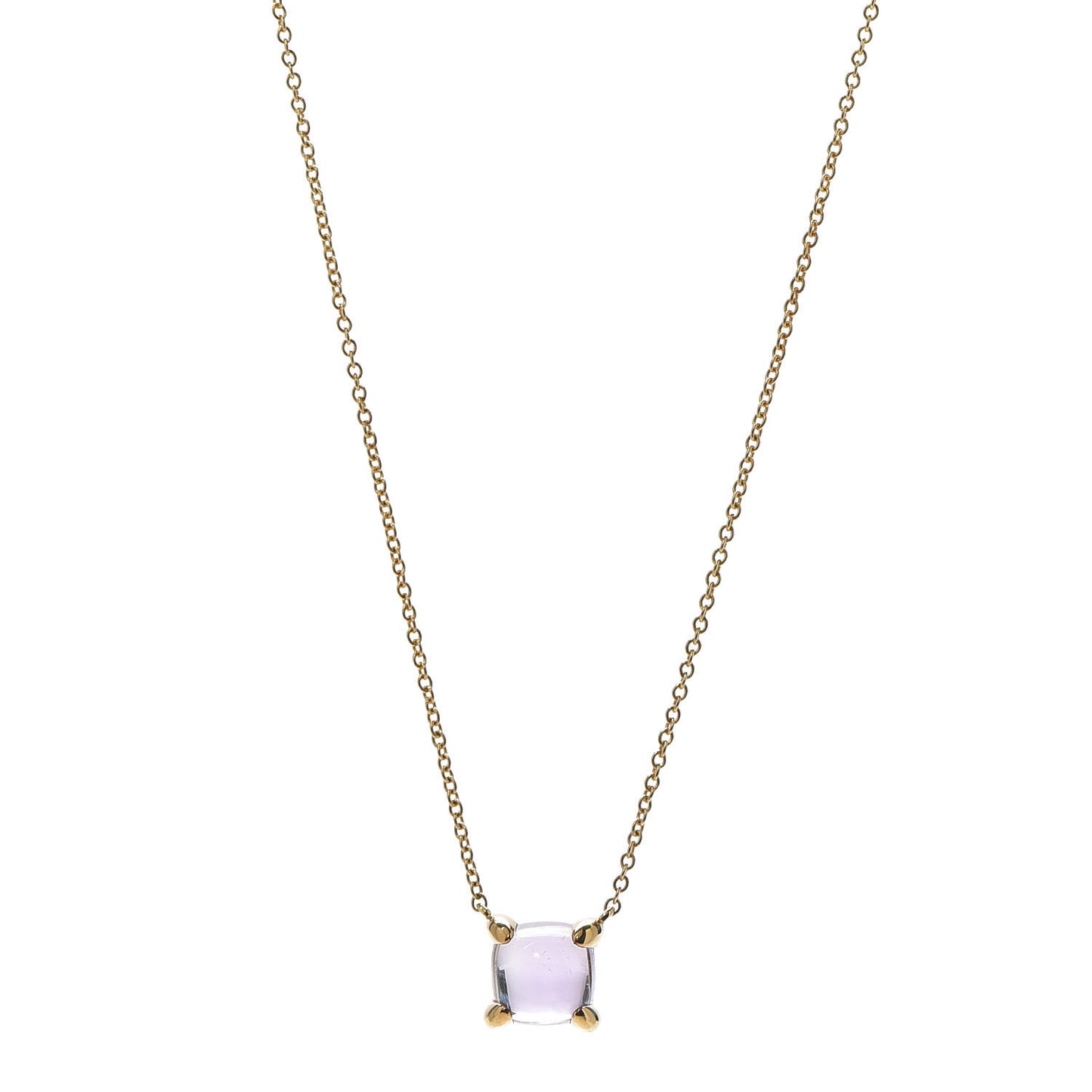18K Yellow Gold Amethyst Paloma Picasso Sugar Stacks Pendant Necklace