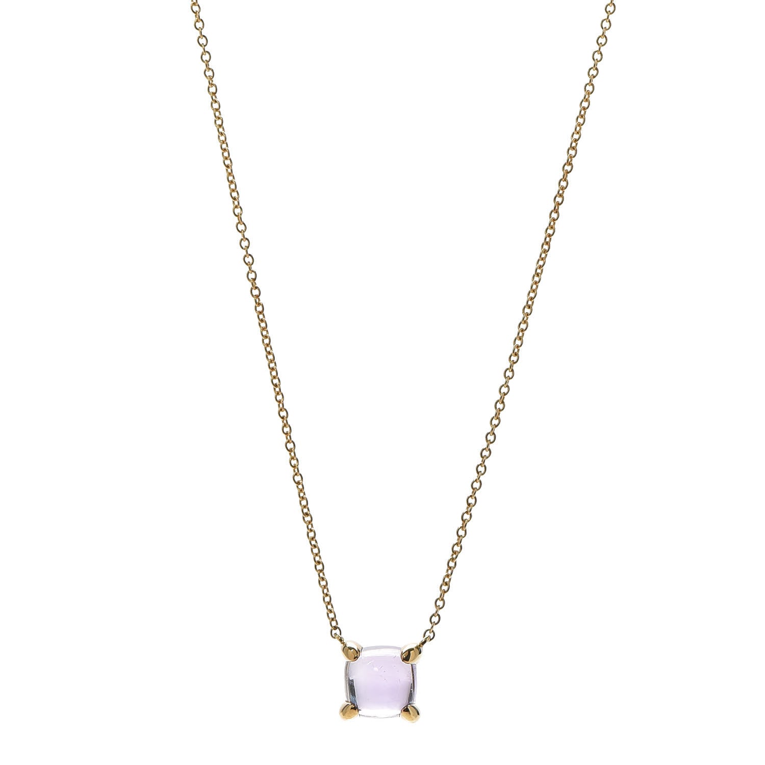 Tiffany 18K Yellow Gold Amethyst Paloma Picasso Sugar Stacks Pendant Necklace 1 of 6