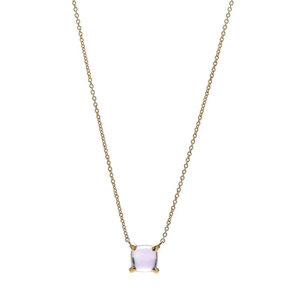 Tiffany 18K Yellow Gold Amethyst Paloma Picasso Sugar Stacks Pendant Necklace 1 of 6