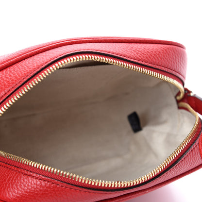 Gucci Pebbled Calfskin Small Soho Disco Bag Tabasco Red 5 of 10