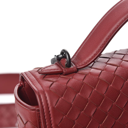 Bottega Veneta Nappa Intrecciato Alumna Bag China Red 15 of 16
