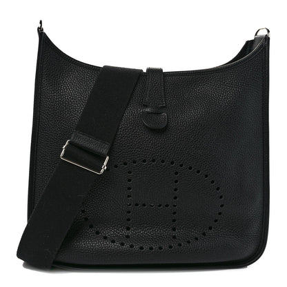 Hermes Taurillon Clemence Evelyne III GM Black 1 of 8