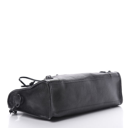 Balenciaga Chevre Black Metallic Edge Hardware S City Black 4 of 10
