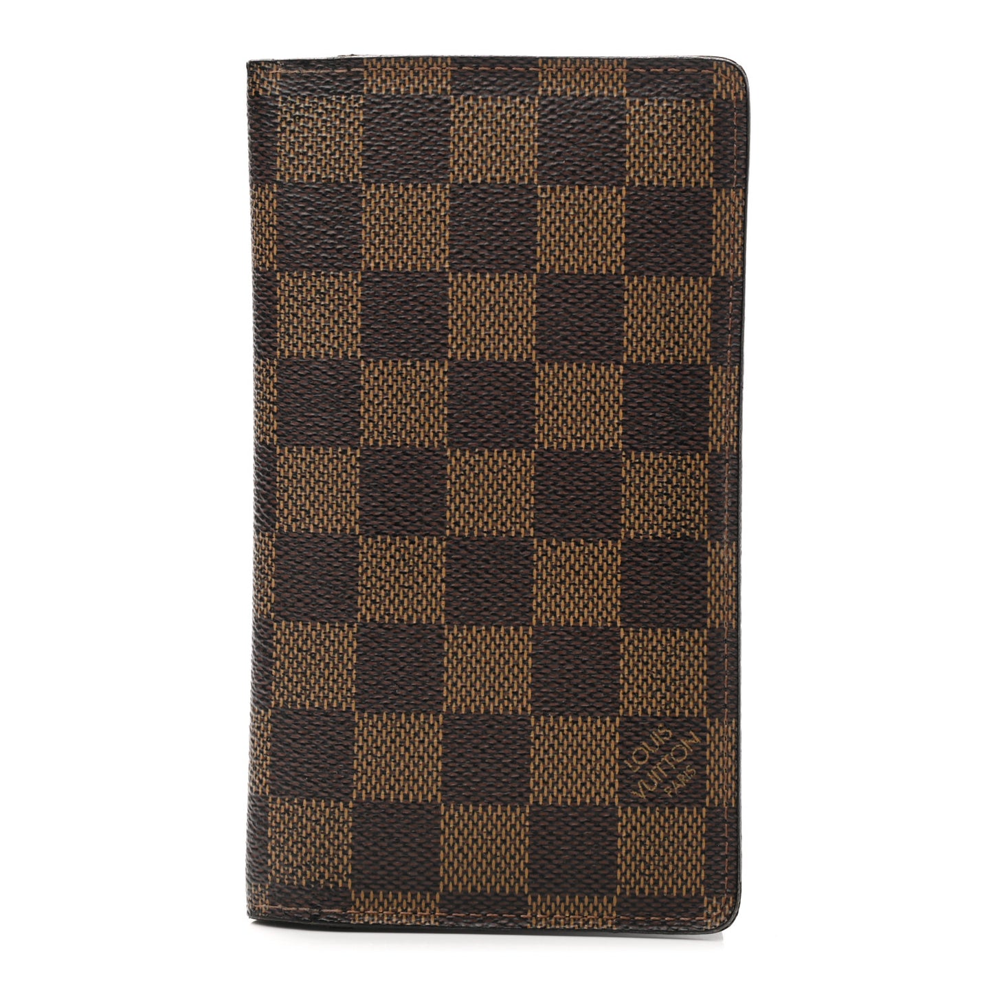 Damier Ebene Checkbook Cover Wallet