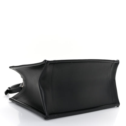 Christian Dior Calfskin Macro Cannage Small Book Tote Black 4 of 10