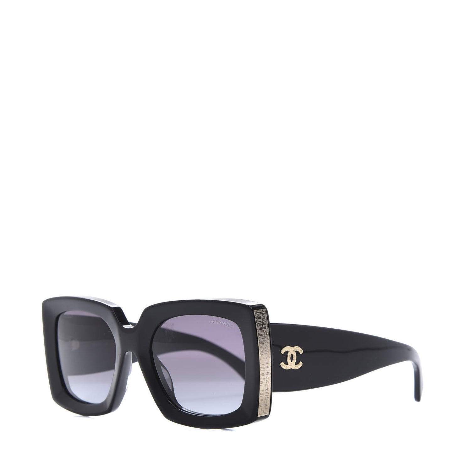 Acetate Rectangle Sunglasses 5435 Black