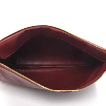 Celine Lambskin iPad Clutch Rust 5 of 12