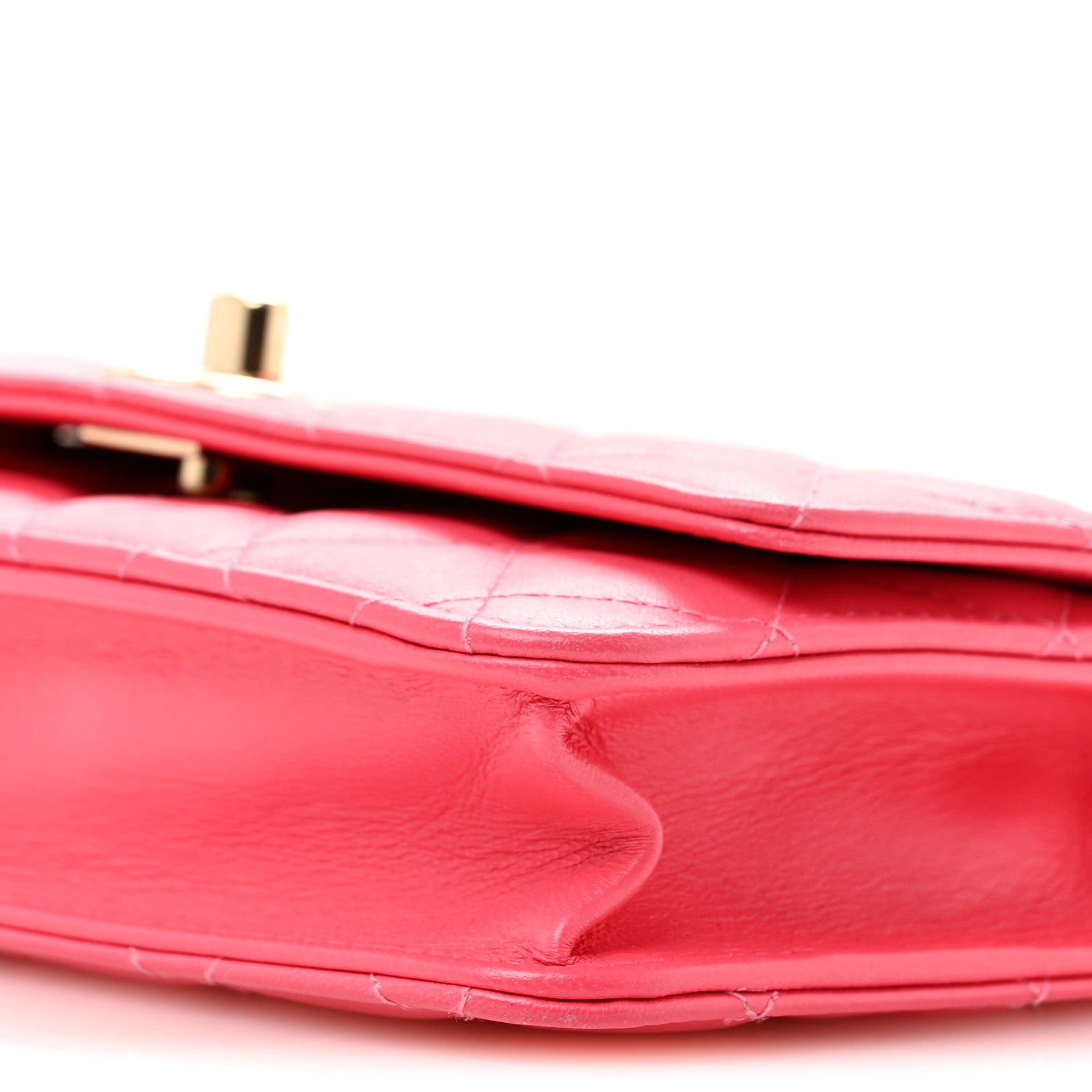 Chanel Lambskin Quilted Trendy CC Wallet On Chain WOC Pink 11 of 16