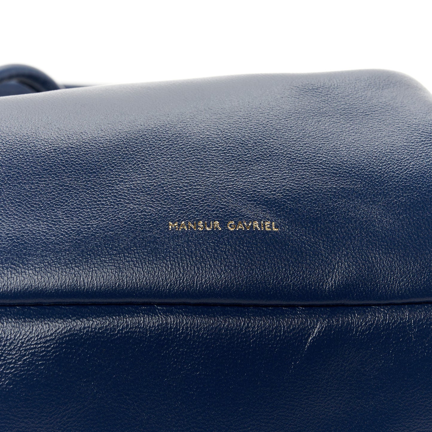 Lambskin Mini Cloud Clutch Blue