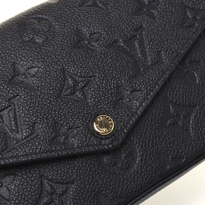 Louis Vuitton Empreinte Pochette Felicie Chain Wallet Black 12 of 12