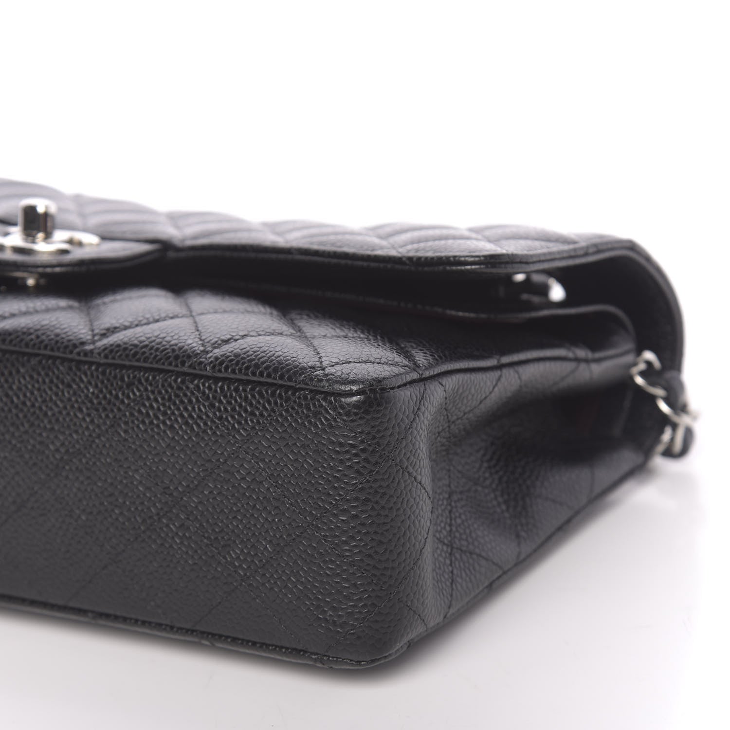 Chanel Caviar Quilted Medium Double Flap Black 11 of 12