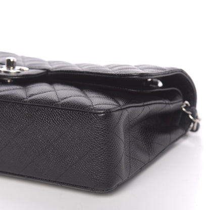 Chanel Caviar Quilted Medium Double Flap Black 11 of 12