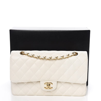 Chanel Caviar Quilted Medium Double Flap White 11 of 11