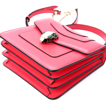 Bulgari Calfskin Serpenti Forever Top Handle Reef Coral 12 of 12