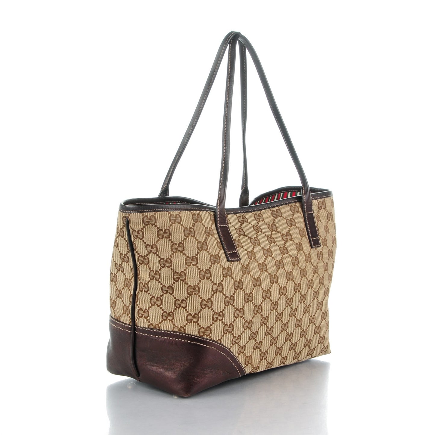 Monogram New Britt Medium Tote Brown