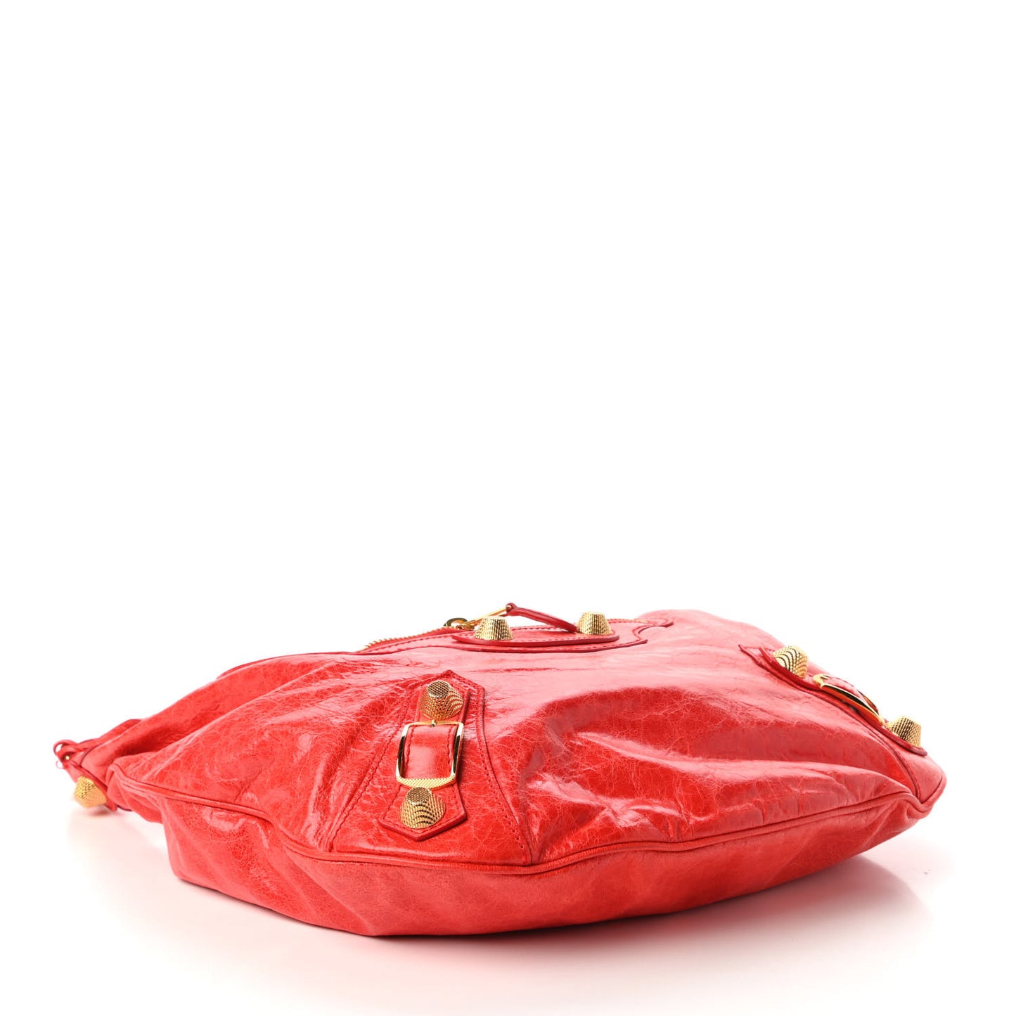 Agneau Giant 21 Gold Hardware Hobo Vermillion