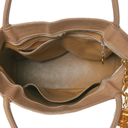 Chanel Caviar Quilted Medallion Tote Beige 5 of 24