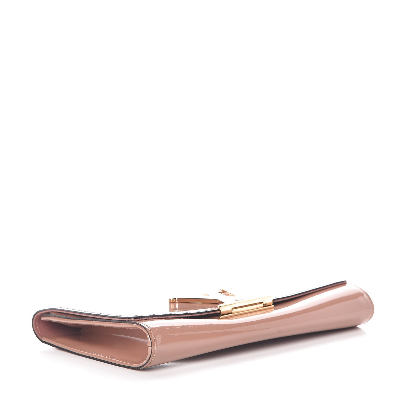 Louis Vuitton Patent Louise New Sobe Clutch Rose Velours 4 of 8