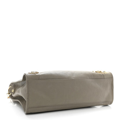 Balenciaga Chevre Gold Metallic Edge Hardware City Gris Taupe 5 of 10