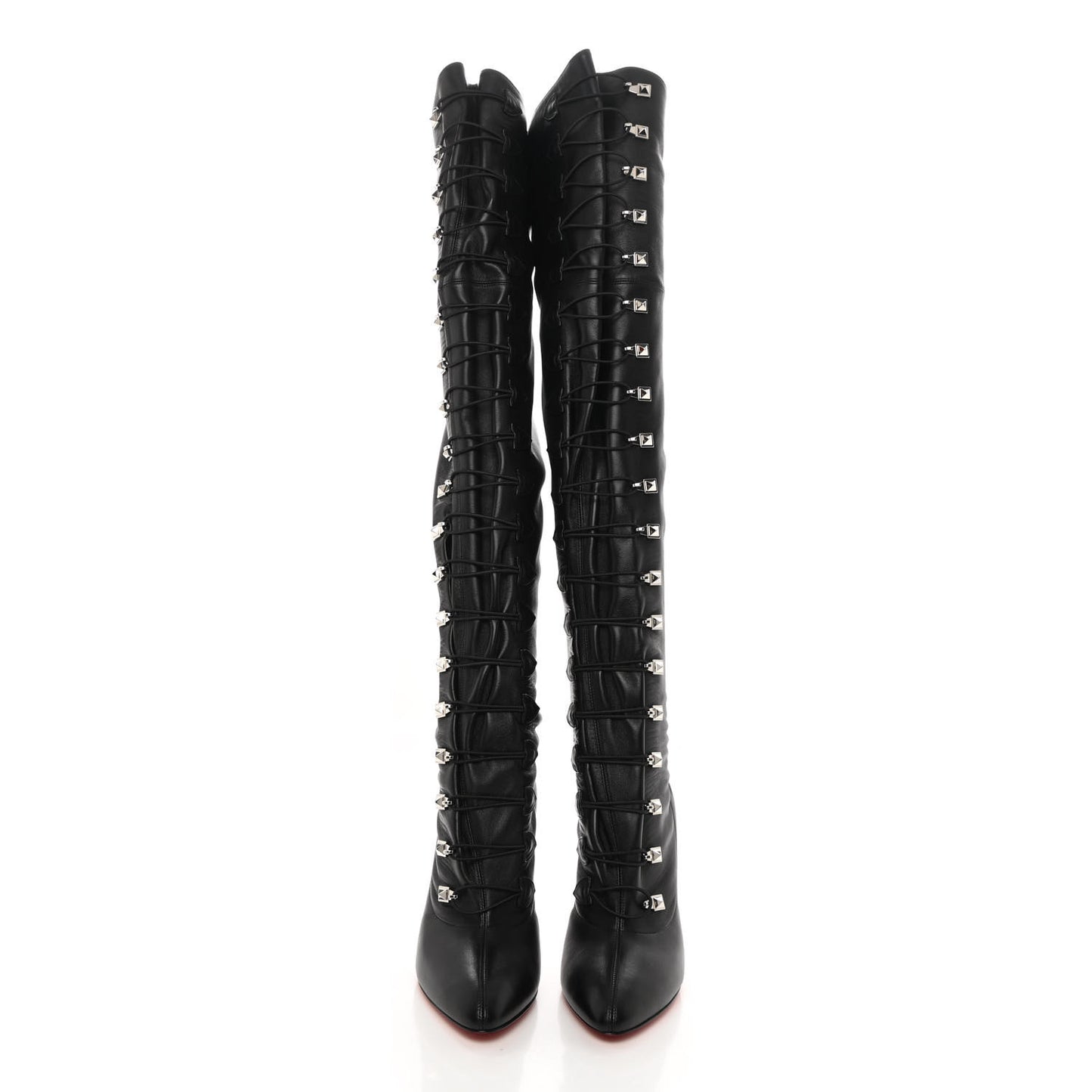 Nappa So Frenchissima 100 Knee High Boots 38.5 Black