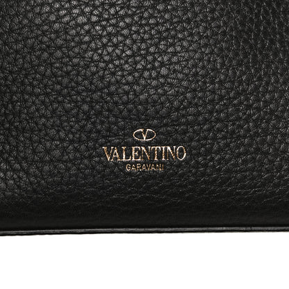 Valentino Garavani Pebbled Calfskin Medium Rockstud Flip Lock Crossbody Bag Black 7 of 10