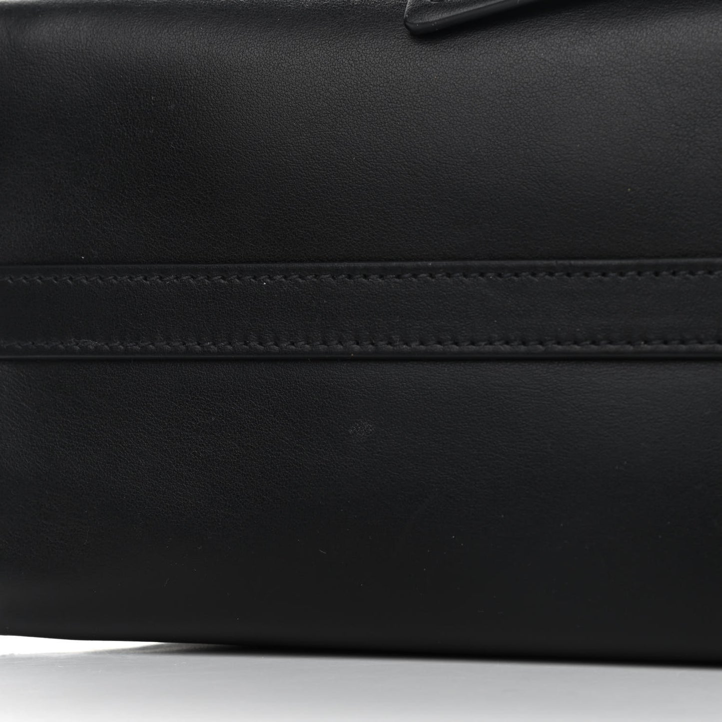 City Calf Ribbon Shoulder Bag Black