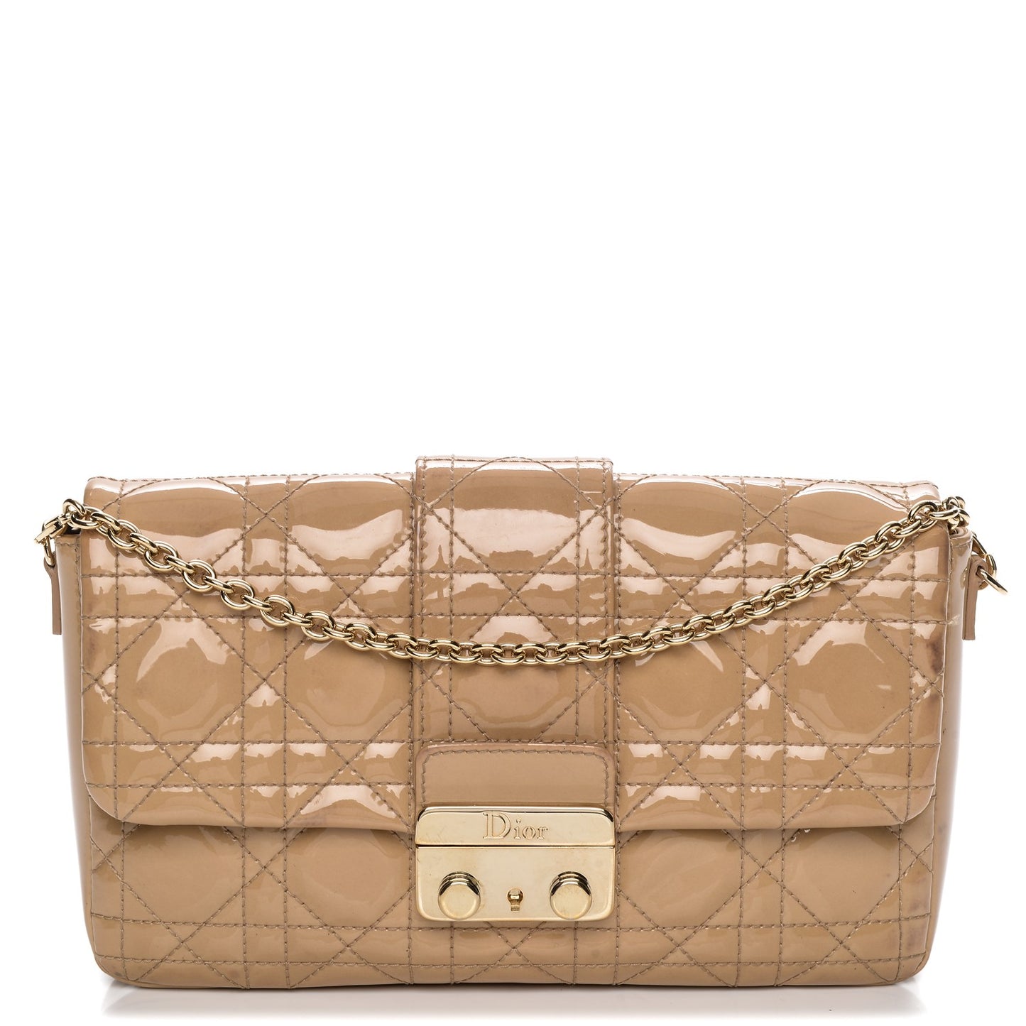 Patent Cannage New Lock Pouch Beige