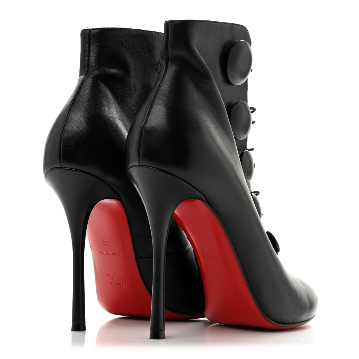 Shiny Nappa Booton 100 Ankle Boots 39 Black
