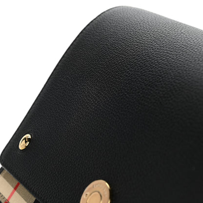 Burberry Grainy Calfskin Vintage Check Note Crossbody Bag Black 13 of 13