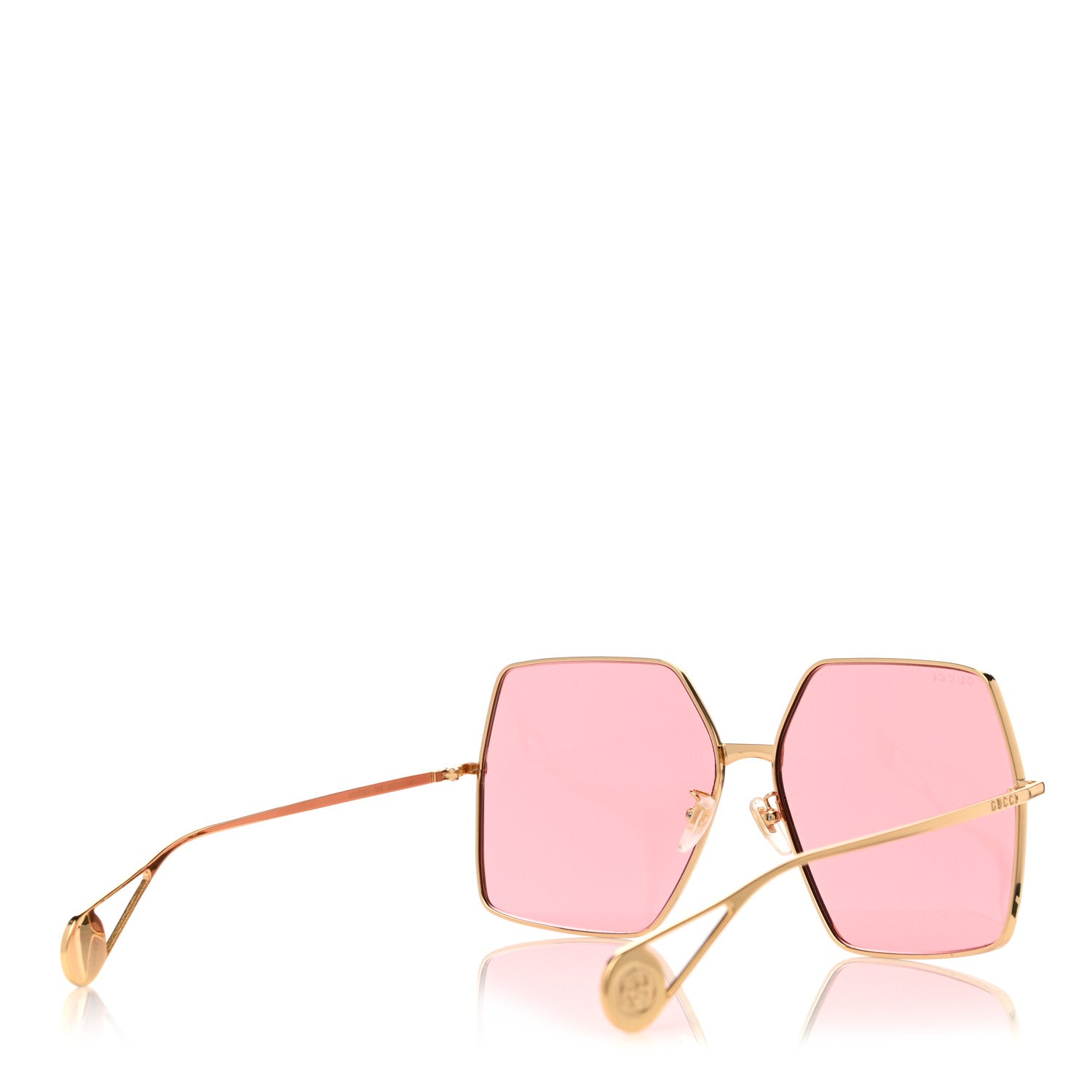 Gucci Square Frame GG0536S Sunglasses Gold 4 of 8